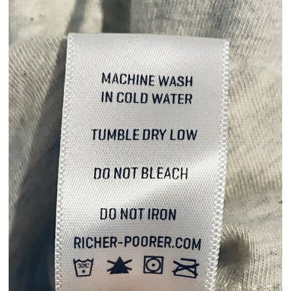 Richer Poorer Top Womens Large Ivory Space Dye Scoop Neck Short Sleeve Cotton - Picture 6 of 7